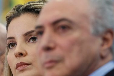 Brazilian First Lady Marcela Temer and her husband - Beto Barata/PR