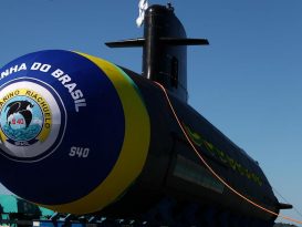 The Riachuelo is the first of four conventional submarines Brazil plans to launch.
